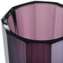 Casa Padrino Luxus Deko Glas Vase Lila  11 x H. 15 cm - Elegante handgefertigte 8-eckige Blumenvase - Deko Accessoires