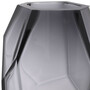 Casa Padrino Luxus Deko Glas Vase Grau 18 x 16 x H. 22 cm - Elegante mundgeblasene Blumenvase - Luxus Deko Accessoires