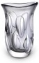 Casa Padrino Luxus Deko Glasvase Grau 20 x 13 x H. 30 cm - Elegante Blumenvase aus mundgeblasenem Glas - Deko Accessoires 