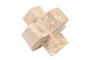Casa Padrino Luxus Deko Objekt 24 x 24 x H. 24 cm - Gro�e Wellenbrecher Skulptur aus hochwertigem Onyx - Luxus Deko Accessoires