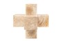 Casa Padrino Luxus Deko Objekt 24 x 24 x H. 24 cm - Gro�e Wellenbrecher Skulptur aus hochwertigem Onyx - Luxus Deko Accessoires