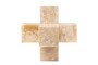 Casa Padrino Luxus Deko Objekt 24 x 24 x H. 24 cm - Gro�e Wellenbrecher Skulptur aus hochwertigem Onyx - Luxus Deko Accessoires