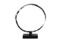 Casa Padrino Luxus Deko Objekt 31,5 x 8 x H. 34 cm - Moderne Skulptur MCM Loop aus Kunstharz und MDF - Luxus Deko Accessoires