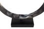 Casa Padrino Luxus Deko Objekt 31,5 x 8 x H. 34 cm - Moderne Skulptur MCM Loop aus Kunstharz und MDF - Luxus Deko Accessoires