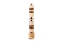 Casa Padrino Luxus Deko Objekt Cremewei� / Braun  11 x H. 62,7 cm - Hohe Skulptur Strata aus Kunstharz und Sand - Luxus Deko Accessoires