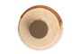 Casa Padrino Luxus Deko Objekt Cremewei� / Braun  11 x H. 62,7 cm - Hohe Skulptur Strata aus Kunstharz und Sand - Luxus Deko Accessoires