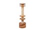 Casa Padrino Luxus Deko Objekt Cremewei� / Braun  12,1 x H. 42,5 cm - Skulptur Strata aus Kunstharz und Sand - Luxus Deko Accessoires