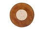 Casa Padrino Luxus Deko Objekt Cremewei� / Braun  12,1 x H. 42,5 cm - Skulptur Strata aus Kunstharz und Sand - Luxus Deko Accessoires
