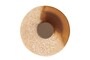 Casa Padrino Luxus Deko Objekt Cremewei� / Braun  12 x H. 38 cm - Kleine Skulptur Strata aus Kunstharz und Sand - Luxus Deko Accessoires