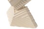 Casa Padrino Luxus Deko Objekt Cremewei� 31 x 21 x H. 40 cm - Skulpturales Steingut Objekt Unity mit Ivory Glasur - Luxus Deko Accessoires