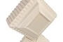 Casa Padrino Luxus Deko Objekt Cremewei� 31 x 21 x H. 40 cm - Skulpturales Steingut Objekt Unity mit Ivory Glasur - Luxus Deko Accessoires