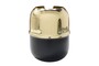 Casa Padrino Luxus Deko Objekt Gold / Schwarz  18 x H. 21,2 cm - Weink�hler aus massivem poliertem Messing mit schwarzem Boden - Luxus Deko Accessoires