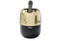 Casa Padrino Luxus Deko Objekt Gold / Schwarz  18 x H. 21,2 cm - Weink�hler aus massivem poliertem Messing mit schwarzem Boden - Luxus Deko Accessoires