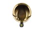 Casa Padrino Luxus Deko Objekt Gold / Schwarz  18 x H. 21,2 cm - Weink�hler aus massivem poliertem Messing mit schwarzem Boden - Luxus Deko Accessoires