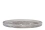 Casa Padrino Luxus Deko Objekt Schwarz  21 x H. 1,7 cm - Runder Deko Teller aus Kunstharz mit transparent schwarzer Wirbeloptik - Luxus Deko Accessoires