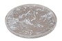 Casa Padrino Luxus Deko Objekt Schwarz  26 x H. 1,7 cm - Gro�er runder Deko Teller aus Kunstharz mit transparent schwarzer Wirbeloptik - Luxus Deko Accessoires