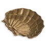 Casa Padrino Luxus Deko Schale in Muschelform Vintage Messing 52,5 cm - Deko Accessoires