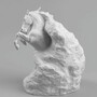 Casa Padrino Luxus Deko Porzellan Skulptur Geisterpferd H. 50 cm - Handgefertigt