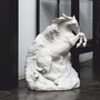 Casa Padrino Luxus Deko Porzellan Skulptur Geisterpferd H. 50 cm - Handgefertigt