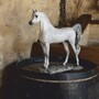 Casa Padrino Luxus Deko Porzellan Skulptur Araberpferd 46 cm - Handgefertigt
