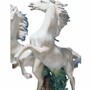 Casa Padrino Luxus Deko Porzellan Skulptur Pferde H. 53 cm - Handgefertigt