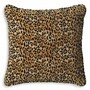 Casa Padrino Luxus Deko Kissen Leopard Beige / Schwarz 60 x 60 cm - Deko Accessoires