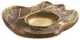 Casa Padrino Luxus Deko Schale Vintage Messingfarben 23 x 20 x H. 3 cm - Wohnzimmer Deko - Schreibtisch Deko - Deko Accessoires