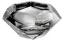 Casa Padrino Luxus Kristallglas Sch�ssel Grau 20 x 20 x H. 9,5 cm - Sechseckige Deko Sch�ssel - Luxus Accessoires