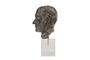 Casa Padrino Luxus Deko Skulptur Bronzefigur Bronze / Braun 15 x 23 x H. 45 cm - Massive Bronzeskulptur auf Plexiglas Sockel - Luxus Deko Accessoires