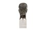 Casa Padrino Luxus Deko Skulptur Bronzefigur Bronze / Braun 15 x 23 x H. 45 cm - Massive Bronzeskulptur auf Plexiglas Sockel - Luxus Deko Accessoires
