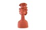 Casa Padrino Luxus Deko Skulptur Frauenfigur Terrakottafarben 40 x 35 x H. 75 cm - Stilisierte weibliche Figur aus handgeformter Terrakotta - Luxus Deko Accessoires