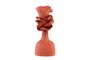 Casa Padrino Luxus Deko Skulptur Frauenfigur Terrakottafarben 40 x 35 x H. 75 cm - Stilisierte weibliche Figur aus handgeformter Terrakotta - Luxus Deko Accessoires