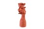 Casa Padrino Luxus Deko Skulptur Frauenfigur Terrakottafarben 40 x 35 x H. 75 cm - Stilisierte weibliche Figur aus handgeformter Terrakotta - Luxus Deko Accessoires