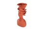 Casa Padrino Luxus Deko Skulptur Frauenfigur Terrakottafarben 40 x 35 x H. 75 cm - Stilisierte weibliche Figur aus handgeformter Terrakotta - Luxus Deko Accessoires
