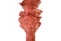 Casa Padrino Luxus Deko Skulptur Frauenfigur Terrakottafarben 40 x 35 x H. 75 cm - Stilisierte weibliche Figur aus handgeformter Terrakotta - Luxus Deko Accessoires