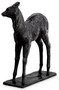 Casa Padrino Luxus Deko Skulptur Reh 25,5 x 9 x H. 32 cm - Bronze Deko Skulptur - Bronze Deko Figur - Schreibtisch Deko - Wohnzimmer Deko - Luxus Qualit�t