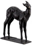 Casa Padrino Luxus Deko Skulptur Reh 25,5 x 9 x H. 32 cm - Bronze Deko Skulptur - Bronze Deko Figur - Schreibtisch Deko - Wohnzimmer Deko - Luxus Qualit�t