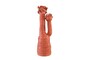 Casa Padrino Luxus Deko Skulptur Koralle Terrakottafarben 28 x 33 x H. 80 cm - Handgeformte organische Terrakotta Skulptur in Korallenform - Luxus Deko Accessoires