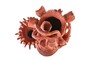 Casa Padrino Luxus Deko Skulptur Koralle Terrakottafarben 28 x 33 x H. 80 cm - Handgeformte organische Terrakotta Skulptur in Korallenform - Luxus Deko Accessoires