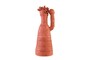 Casa Padrino Luxus Deko Skulptur Koralle Terrakottafarben 30 x 30 x H. 65 cm - Durchbrochene Terrakotta Skulptur in organischer Korallenform - Luxus Deko Accessoires
