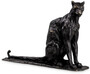 Casa Padrino Luxus Deko Skulptur Panther 37 x 10 x H. 24 cm - Bronze Deko Skulptur - Bronze Deko Figur - Schreibtisch Deko - Wohnzimmer Deko - Luxus Qualit�t