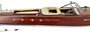 Casa Padrino Luxus Deko Speedboot mit Massivholz St�nder 87 x H. 26 cm - Handgefertigtes Deko Boot - Holzboot - Modellboot - Rennboot