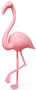 Casa Padrino Luxus Dekofigur Flamingo Vogel Rosa H. 155 cm - Lebensgro�e Dekofigur - Riesige Tierfigur - Gartendeko Skulptur