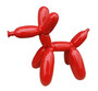 Casa Padrino Luxus Designer Deko Skulptur Ballon Hund Rot 62 x H. 57 cm - Gro�e Deko Figur - Wohnzimmer Deko - Garten Deko - Luxus Figuren 