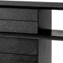 Casa Padrino Luxus Konsole Schwarzgrau 180 x 46 x H. 76 cm - Rechteckiger Konsolentisch mit 4 Schubladen - Wohnzimmer M�bel - Hotel M�bel - Luxus M�bel - Luxus Einrichtung