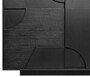 Casa Padrino Luxus Designer Sideboard Schwarz 172,5 x 50 x H. 107,5 cm - Massivholz Schrank mit 4 T�ren - Schlafzimmer Schrank - Wohnzimmer Schrank - B�ro Schrank - Luxus M�bel