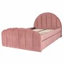 Casa Padrino Luxus Doppelbett Rosa 120 x 200 cm - Schlafzimmer M�bel