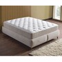 Casa Padrino Luxus Doppelbett mit Matratze und LED Beleuchtung Beige / Braun 180 x 200 cm - Hotel M�bel - Schlafzimmer M�bel