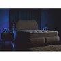 Casa Padrino Luxus Doppelbett mit Matratze und LED Beleuchtung Beige / Braun 180 x 200 cm - Hotel M�bel - Schlafzimmer M�bel