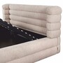 Casa Padrino Luxus Doppelbett Naturfarben 180 x 210 cm - Schlafzimmer M�bel